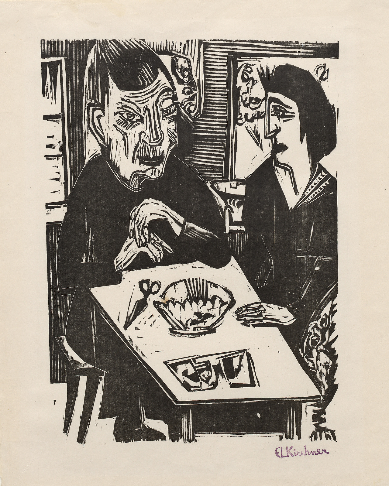 guggenheim-art:  Old Woman and Young Woman by Ernst Ludwig Kirchner via Guggenheim