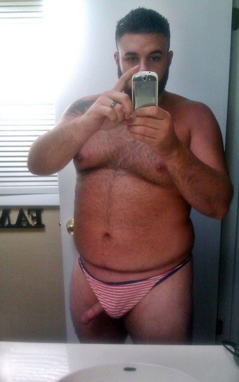 housebearsofatlanta:   Loving his undies but really loving cock 