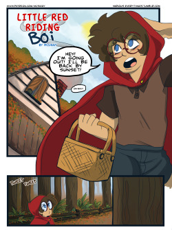 mcsiggy:  A classic story of Little Red Riding Hood, but with more porn.  This is an 18 page NSFW comic with dirty yiffers! It’s only  บ GOSH DANG DOLLERONIES!! (holyshit)  This comic contains f/m/m!  They are available on Gumroad and my Patreon!