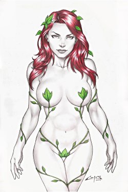 superheropinups:  Poison Ivy by Carlos Braga