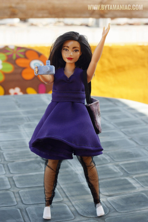 Custom Curvy Barbie fashionista doll #OOAK for Nora Ferreirós aka noradriana. Mini-Nora is ro