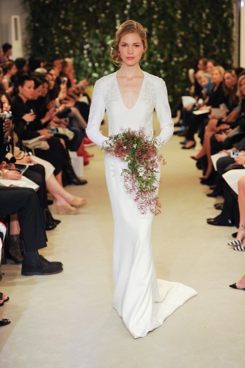 Carolina Herrera Bridal Collection Spring 2016 More here