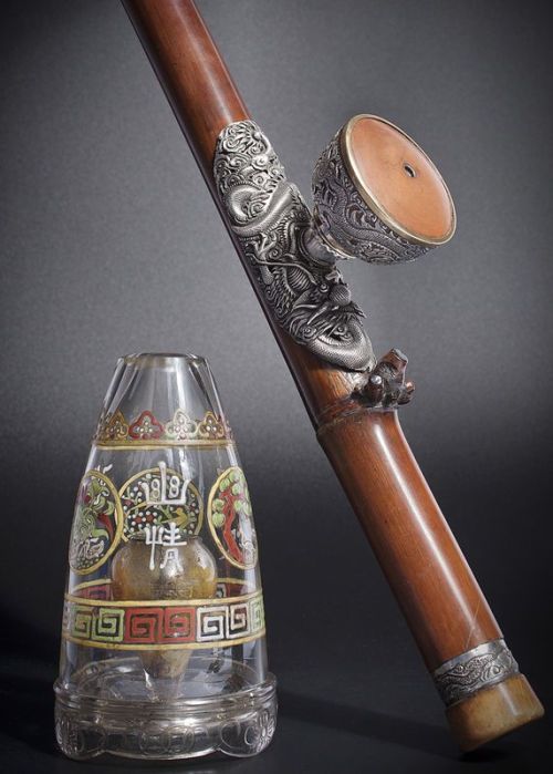 Images of opium smoking