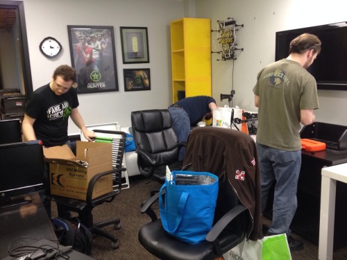 roosterteeth:  Moving Day at the RT office: part 1  We are sad to leave, but so excited for what the future holds in the new building! 