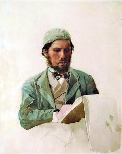 A Portrait of the Painter Ivan Kramskoi Nikolai