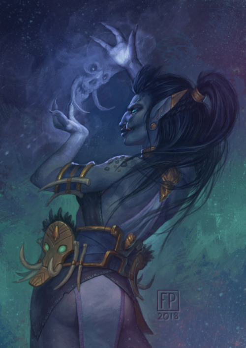 faplastilinka:  Bwonsamdi Disciple commissioned by Xaaph :]- To paint a Zandalari troll - check