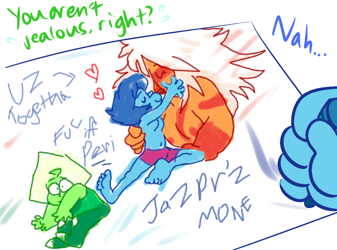 Sometimes the OT3 just has its off days when Lapis’ possessiveness jealously comes