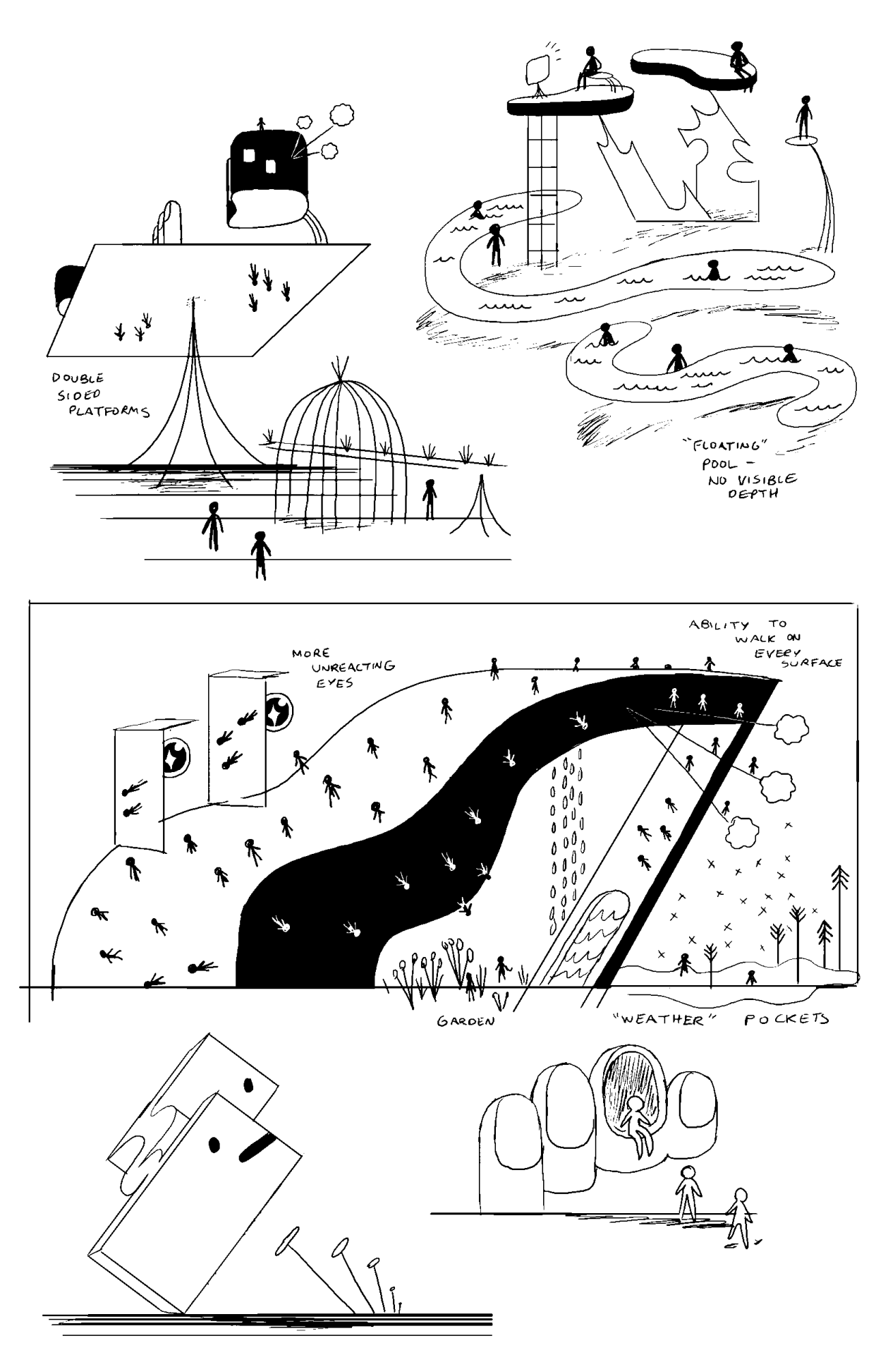 Islands concept art by character &amp; prop designer Michael DeForge