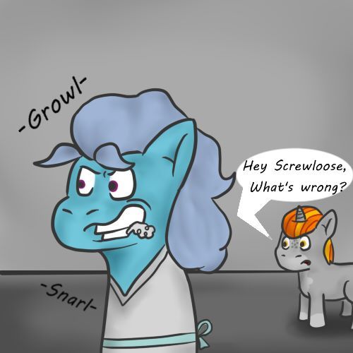 unhinged-pony:  Looks like someone is getting a little jealous perhaps?  Aww X3
