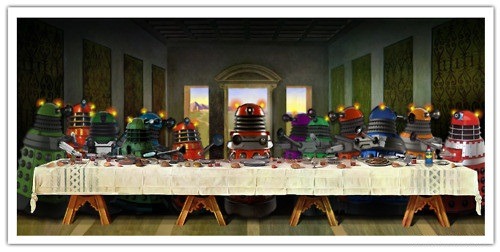 webdalek:iknowthedoctorsname:The Last Supper of the Daleks.I AM ON THE END.