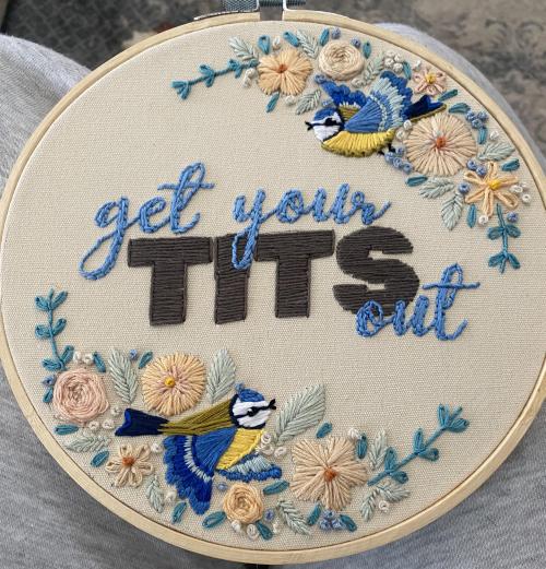 embroiderycrafts:Knocked up a sign for my bathroom for something to do :) by  peppersaidican