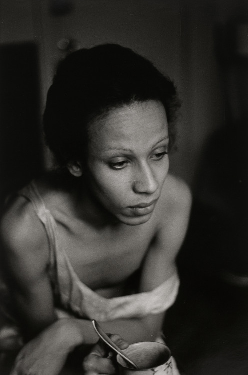 artstoria:Nan Goldin, Roommate with Teacup, Boston, 1973