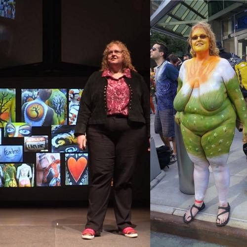 nudism-naturism: Inspirational TEDx Talk by Michelle Wallen About body image and Body Painting Day h