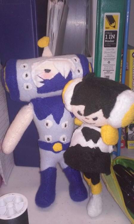 hullo-babs-stuff: Katamari Shouji and Sero… also Tsuyu! my sis made me tsuyu!!!!