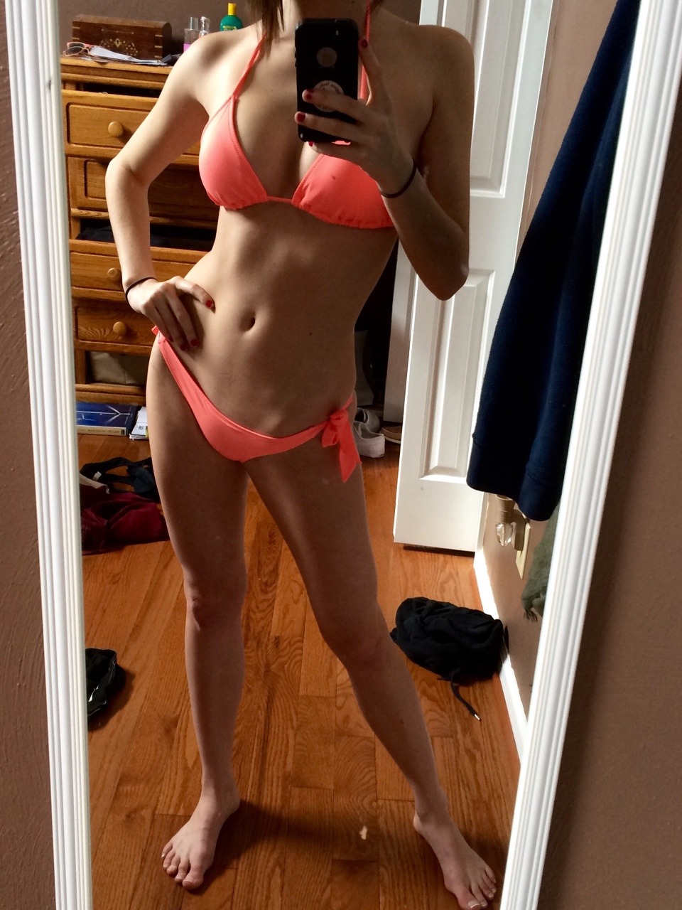 fitnfreaky:  So I’m gonna attempt to turn this VS kini into a comp kini, wish me