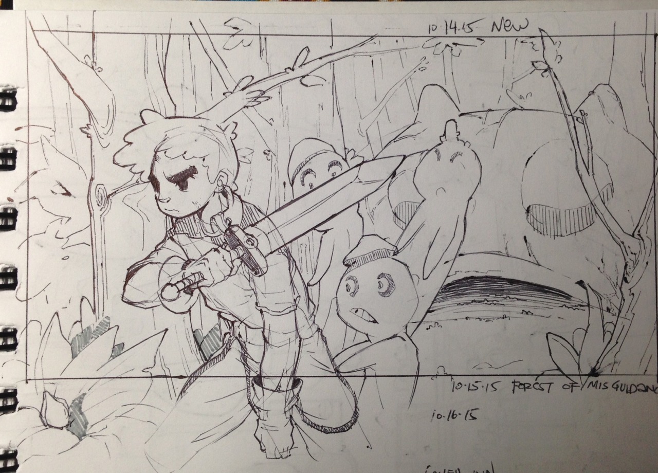 flyingmilkpig:  Some recent sketches. Trying to come up with a fun story so I can