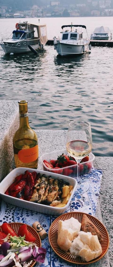 Dry White Wine Paired With Strawberries, Roasted Red Peppers, Cheese And Eggplant