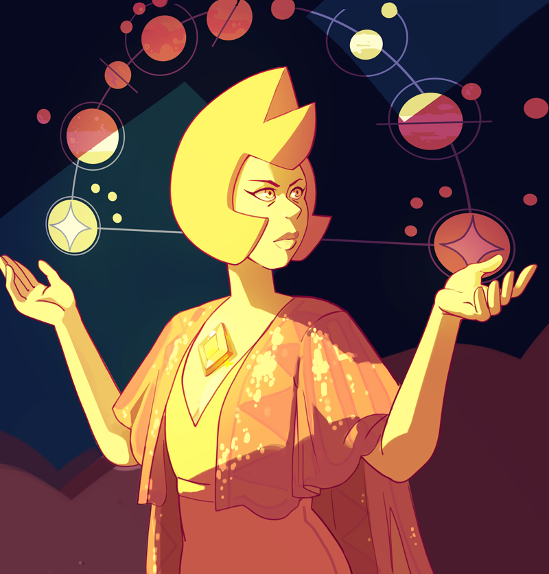 awyadraws:  Yellow Diamond Bonus: Yellow Pearl is very talented   &lt;3