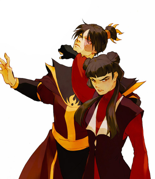 botanicaxu:Some Zuko & Mai doodles! The last one is a genderswapped version ;P