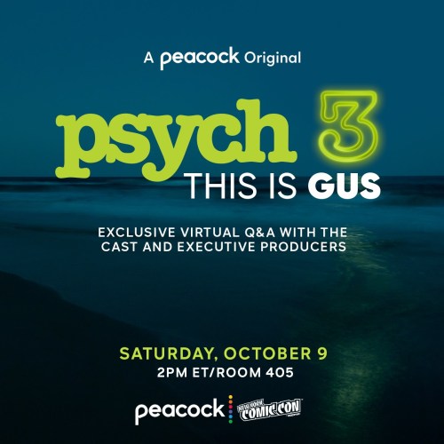 psychlowdown:psychlowdown:The Psych cast has done a pre-recorded virtual panel, which will air on Sa