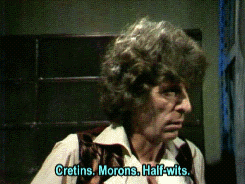 cleowho: “Cretins. Morons. Half-wits.” Four out-wits his doppelgänger. Meglos - season 18 - 1980