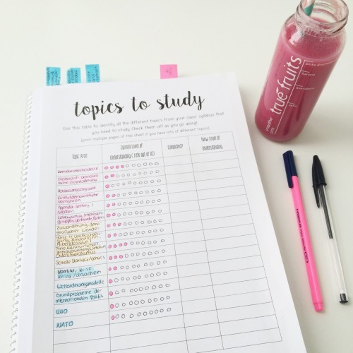 celines-studyblr: I need to finish this until Friday  The printable is from theorganisedstudent