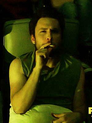 SO Important Gif Of Charlie Smoking Weed