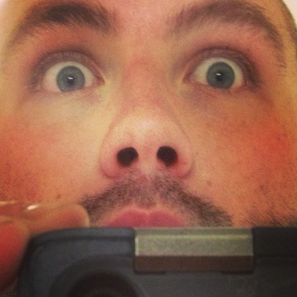 Found this gem from last night. Many beers leads to awkward eyeball photos apparently.