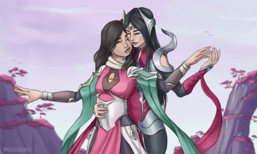  “Stay by my side. I cannot ask for more.” Irelia and Blossoming Blade <3