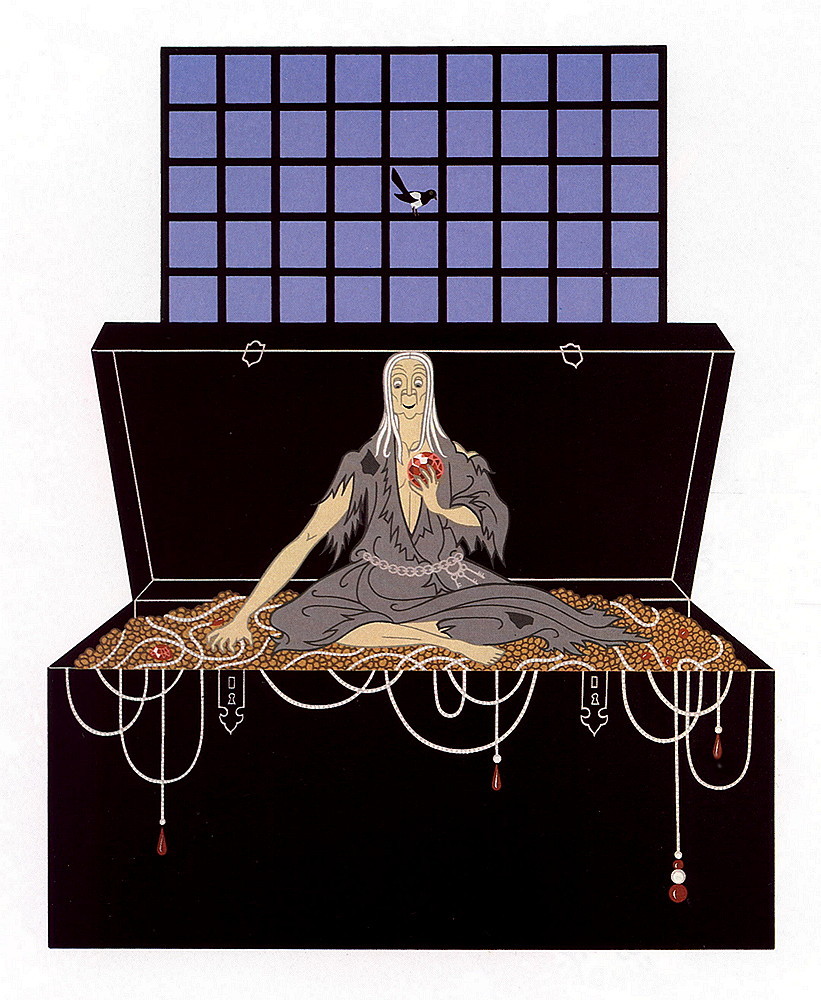 artsytoad:  Erte, The 7 Deadly Sins   www.artsytoad.tumblr.com   