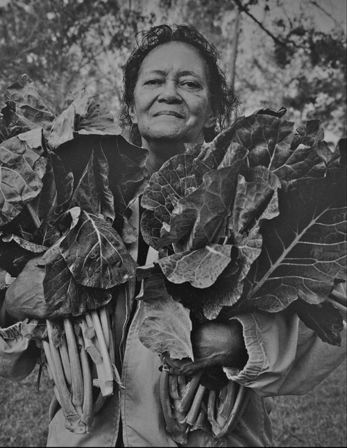 standingatthefence: Earlie Hudnall, Jr.  | Mama with Collard Greens, 2006