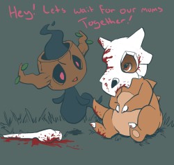 blankpagethings:  Cubone Poke’dex entry: 