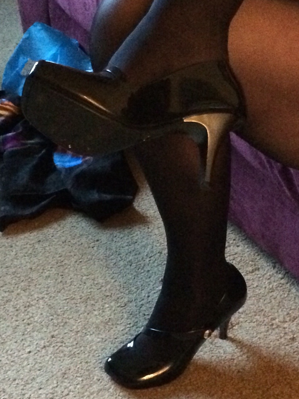 kate-nylonette-blog:  Apart from the heel and sole, these Hello Melissa Heels are