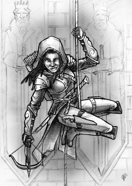 bpswanky: My wife’s DnD character, Valna Redleaf – a thief with a mysterious past. Don&r