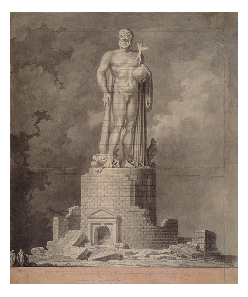 Eurimond-Alexandre Petitot (1727-1801) Hercules of Gaul  Project for a Monument, 1800-01 Paper, dry 