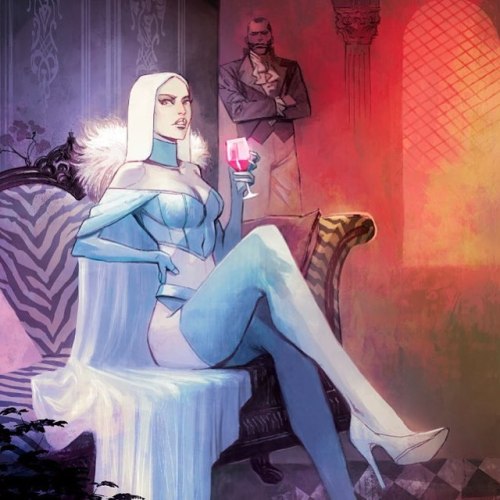 emmafrostblackking: Emma Frost House of X #3 variant by Mike Huddleston