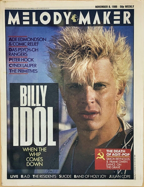 simplyeighties:  Billy Idol - Melody Maker Nov 8 1986