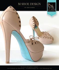 womenshoesdaily:Women’s High Heel Stiletto Dress Shoes Nude Leather 5.5” Sexy Platform Pumps. OPTION