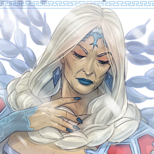  HAPPY HOLIDAYS EVERYONE!!Have our ice grandma/season goddess Demeter to cool our festive spirits!!H