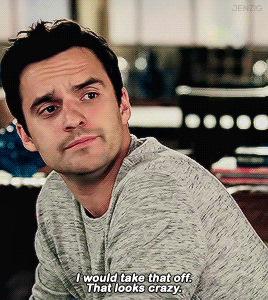 nick and jess in every episode: New Girl [2x05] Models↳ I never understand you women – God. -&