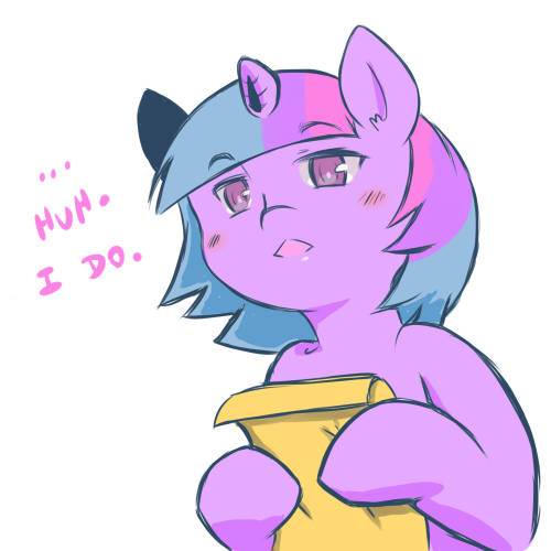 Darn it! How’d they figure out one of my top fetishes; that I get off to other’s getting off to me getting off to them getting off on my art?! [Cold Blooded Twilight flees the scene]