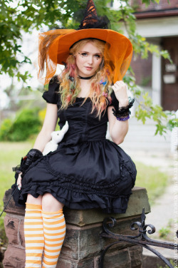 the-gloomth:   	Candy Witch by Gloomth &amp; the Cult of Melancholy    	Via Flickr: 	Model: Poppy Photographer: Russel Hall Stylist/MUA: Taeden Hall Socks by Sockdreams.com Clothing by www.gloomth.com  