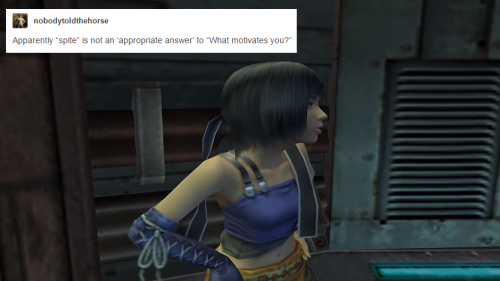 Yuffie Kisaragi + text posts part III love her so much. [more text posts for this series](Vincent on