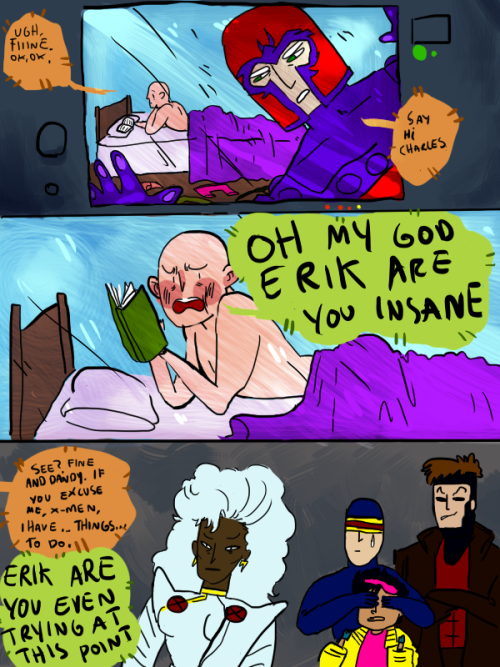 XXX jadenvargen:  magneto comes by at least once photo