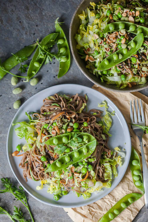 Spring Green Soba Noodle Salad Get the recipe