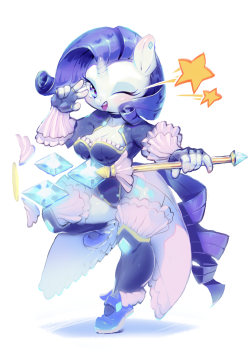 aruurara:  Magical　 Girl　 Rarity yay