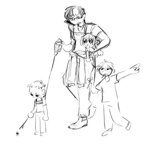 hypnopaint: jyuto family outinginspired by this post