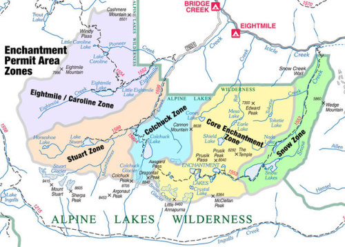 Aptly named, The Enchantments refers to a particularly unique area in the Alpine Lakes Wilderness wh