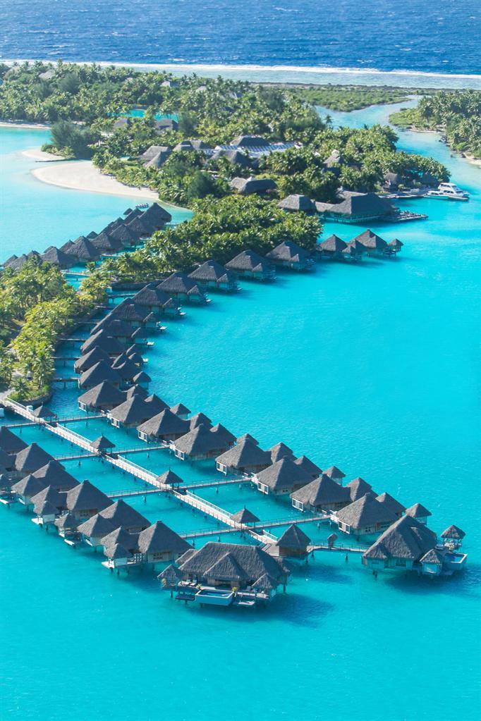 0ce4n-g0d:  The St. Regis Bora Bora Resort—Aerial | St. Regis Hotels and Resorts