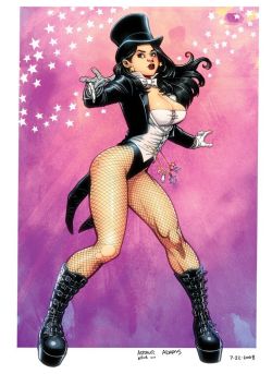 comicbookwomen:  Arthur Adams kicks of Zatanna